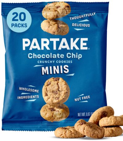 Partake Foods Gluten Free Crunchy Chocolate Chip Cookies