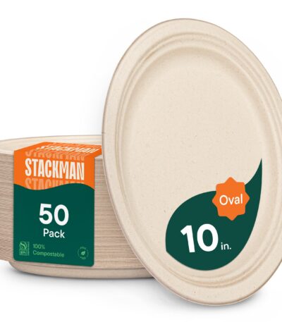 Premium compostable plate 50 ct