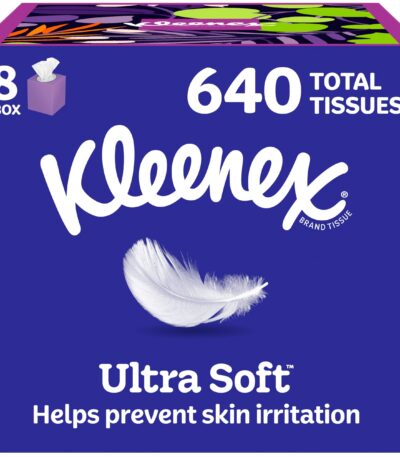 Kleenex Ultra Soft Facial Tissues Cube Boxes Tissues Per Box