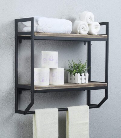 Wall Shelf With Towel Bar
