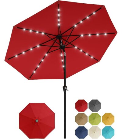 Patio Umbrella 9ft Red