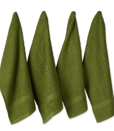 Solid Waffle Terry Dishtowel Set