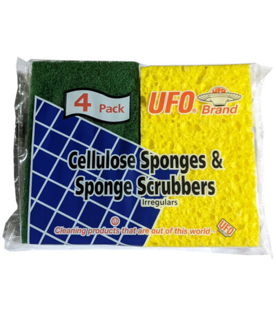 UFO 904-0072 PEC 4.5 x 2.75 x 0.75 in. 4-Pack Cellulose Sponge