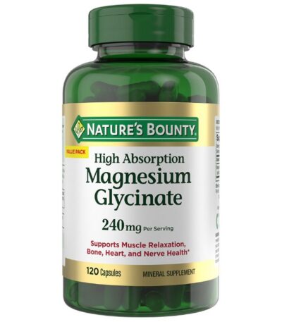 Nature s Bounty Magnesium Glycinate 240 mg 180 Capsules