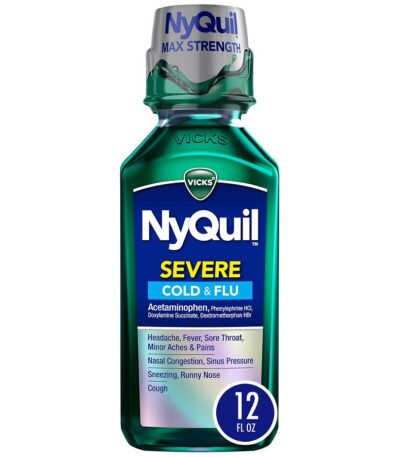 Vicks Nyquil Severe Cold & Flu Medicine Liquid - Berry