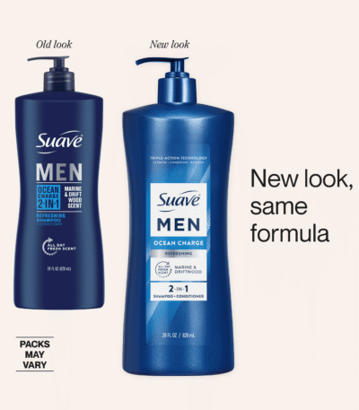 Suave Men 2-in-1 Ocean Charge Shampoo and Conditioner 28 fl oz