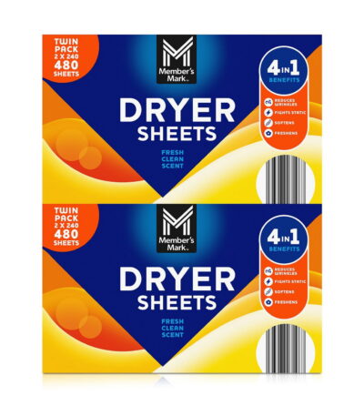 Member's Mark Dryer Sheets 480 sheets
