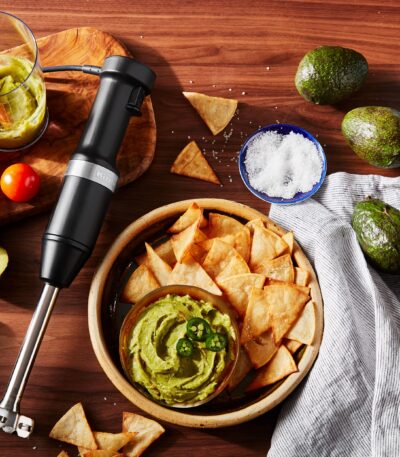 KitchenAid Variable Speed Corded Hand Blender with Accessories, Black Matte