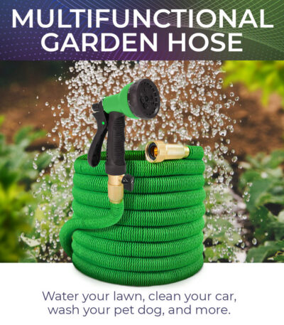 Joey s Expandable Garden Hoses Extra Strength (50 FT Green)