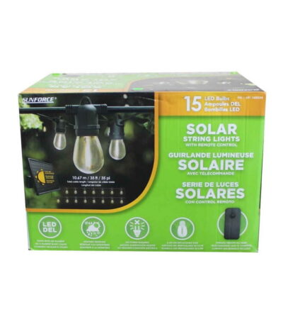 SunForce 35 LED String Lights with Remote Control