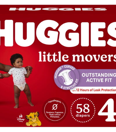 Huggies Disposable Overnight Diapers - Size 4 58 ct