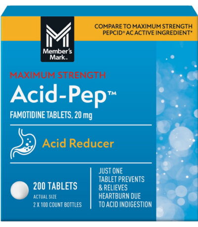 Member's Mark Acid-Pep Famotidine Tablets, 200 Tablets