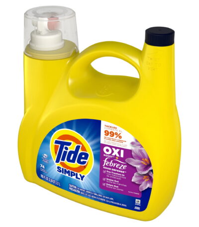 Tide Simply Oxi Boost + Febreze Odor Defense Sunny Breeze 74 Loads 105 fl oz