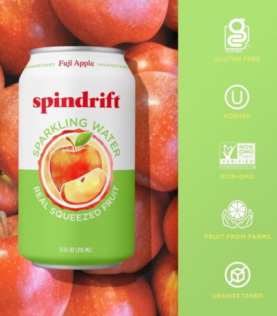 Spindrift Fuji Apple Sparkling Water Can 12 oz