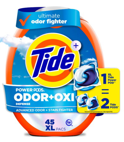 Tide Power Pods OXI Boost Laundry Detergent XL Pacs 9 Pods