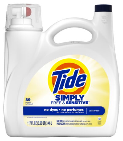 Tide Simply Liquid Laundry Detergent Free & Sensitive 117 fl oz 89 Loads
