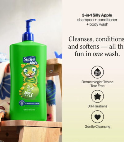Suave Kids 3 In 1 Apple 1.18L