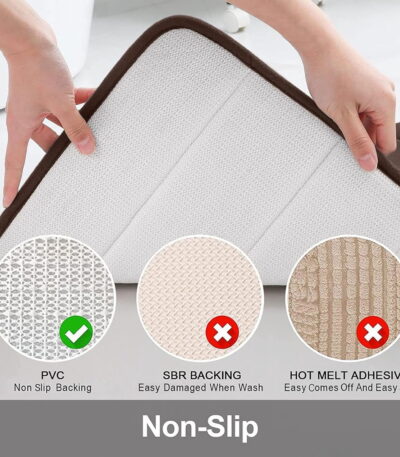 Memory foam bath mat 23.5 in.w x 35.4 in. L