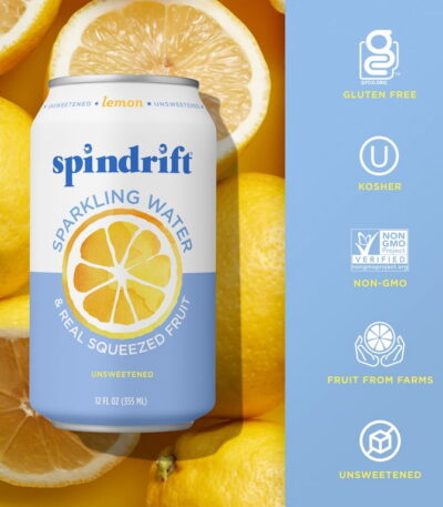 Spindrift Sparkling Water, Lemon