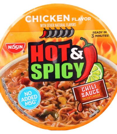 Nissin Hot & Spicy Bowl Noodles Chicken oz