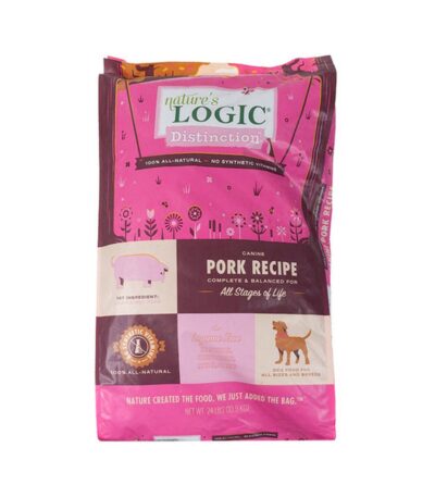 Nature's Logic Dog Distinction canine pork recipe 24 lb